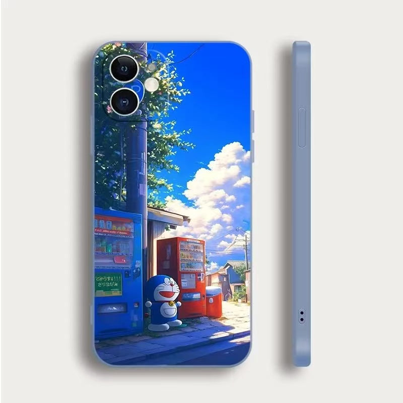 スマホケース  ドラえもんの魅力を高級感溢れるデザイン、  耐衝撃・防振性能に優れ、高級感あふれるスマホケースで、iPhone に対応