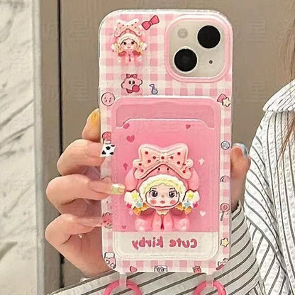 スマホケース  ぬいぐるみ風ハローキティテーマ、  耐衝撃・防振性能に優れ、高級感あふれるスマホケースで、iPhone に対応