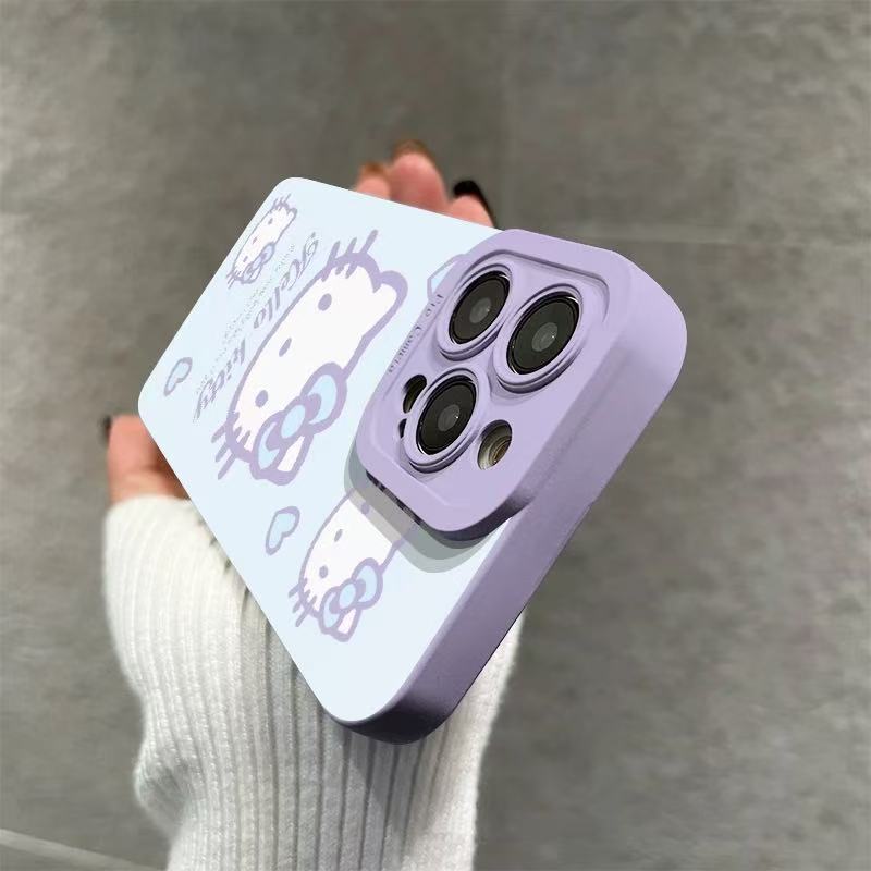 スマホケース  ハローキティの可愛らしさと優しいラブハートが融合した！全13色  耐衝撃・防振性能に優れ、高級感あふれるスマホケースで、iPhone に対応