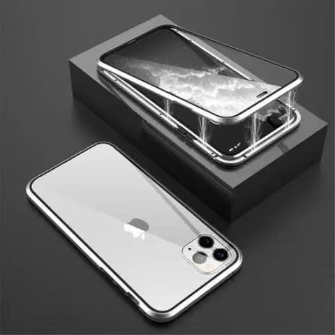 スマホケース  360° 全面覆いスマホケース、防水・防指紋仕様  全7色 両面防爆ガラス 金属フレーム搭載  耐衝撃・防振性能に優れ、高級感あふれるスマホケースで、iPhone に対応