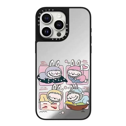 スマホケース  labubuテーマ  耐衝撃・防振性能に優れ、高級感あふれるスマホケースで、iPhone に対応
