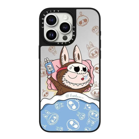 スマホケース  labubuテーマ  耐衝撃・防振性能に優れ、高級感あふれるスマホケースで、iPhone に対応