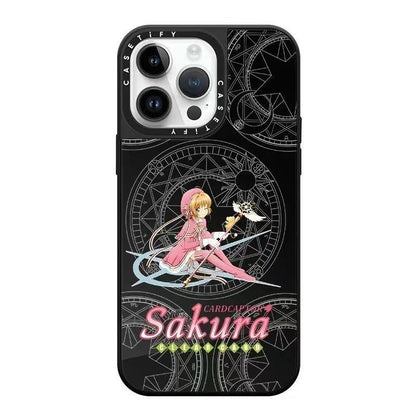 スマホケース  『カードキャプターさくら』の世界テーマ  耐衝撃・防振性能に優れ、高級感あふれるスマホケースで、iPhone に対応