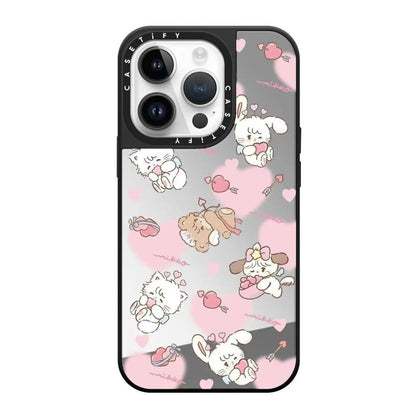 スマホケース  萌えネコテーマ  耐衝撃・防振性能に優れ、高級感あふれるスマホケースで、iPhone に対応