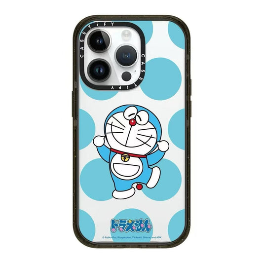 スマホケース  ドラえもんの魅力をアート感あふれるテーマ  耐衝撃・防振性能に優れ、高級感あふれるスマホケースで、iPhone に対応