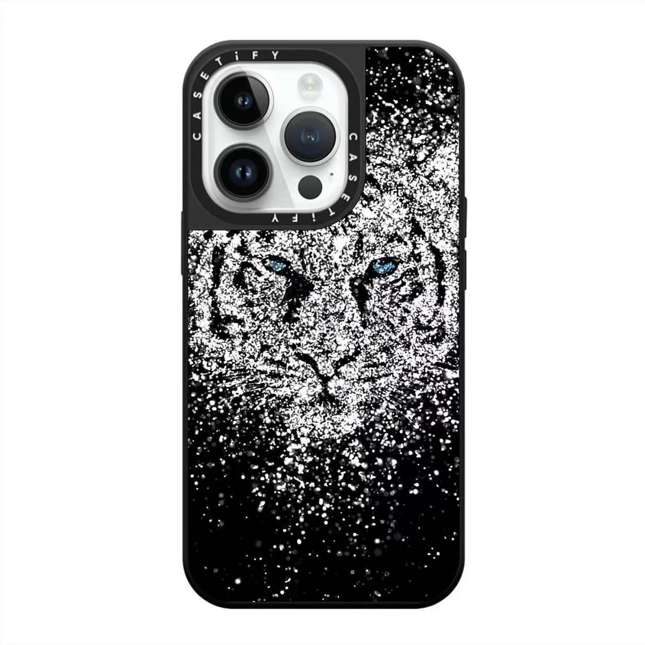 スマホケース  「虎嘯の魂」テーマ  耐衝撃・防振性能に優れ、高級感あふれるスマホケースで、iPhone に対応