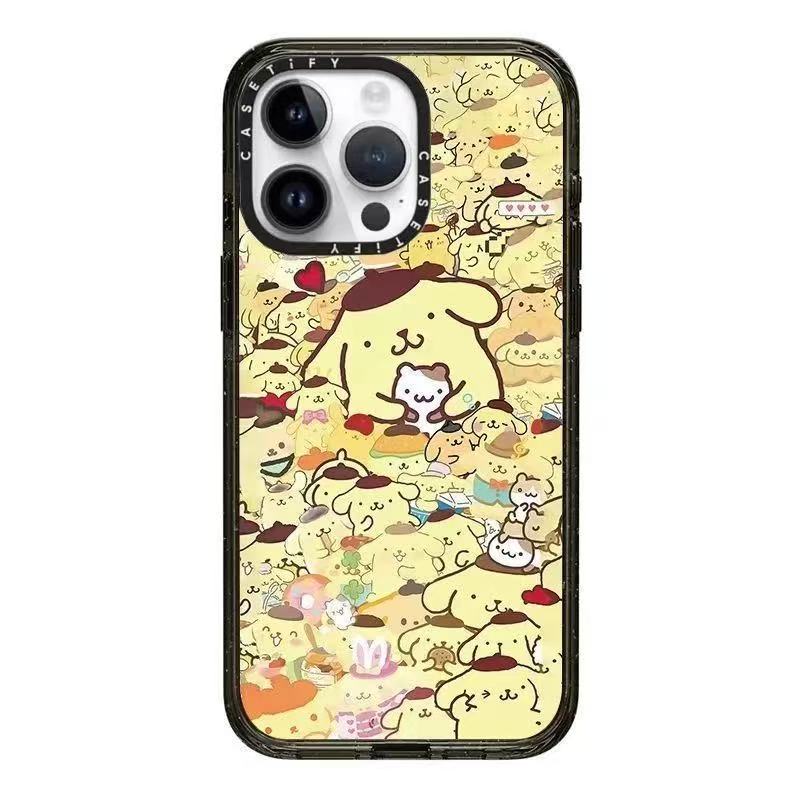 スマホケース  三麗鷗人気キャラクターテーマ  耐衝撃・防振性能に優れ、高級感あふれるスマホケースで、iPhone に対応
