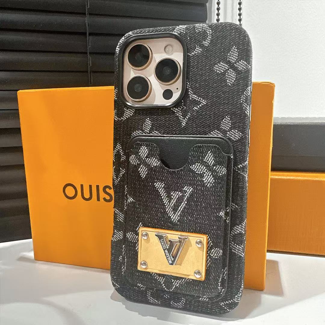 スマホケース デニムスタイル ダブルVL  耐衝撃・防振性能に優れ、高級感あふれるスマホケースで、iPhone に対応