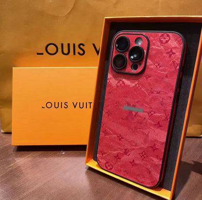 スマホケース レーザーレザー ダブルVL  耐衝撃・防振性能に優れ、高級感あふれるスマホケースで、iPhone に対応