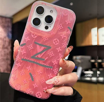 スマホケース  羽紗高級感　ダブルV  耐衝撃・防振性能に優れ、高級感あふれるスマホケースで、iPhone に対応