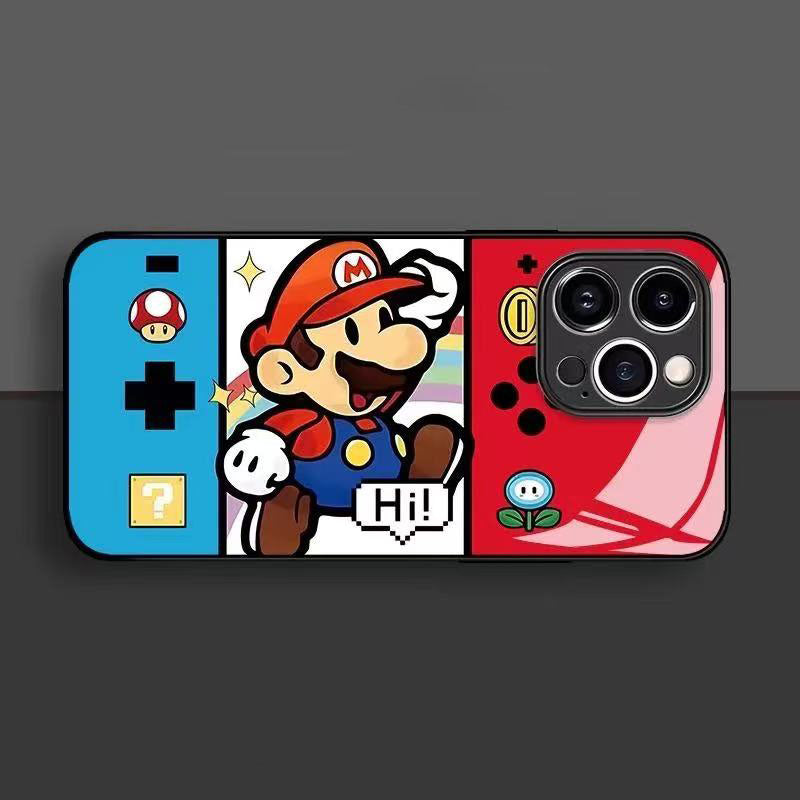 スマホケース  マリオゲーム機をテーマにしたスマホケースです！  耐衝撃・防振性能に優れ、高級感あふれるスマホケースで、iPhone に対応