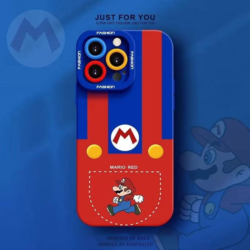 スマホケース  マリオをテーマにしたスマホケース！  耐衝撃・防振性能に優れ、高級感あふれるスマホケースで、iPhone に対応