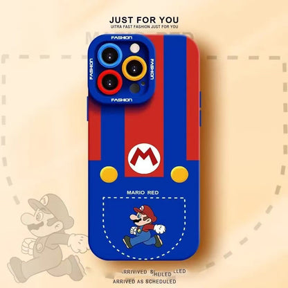スマホケース  マリオをテーマにしたスマホケース！  耐衝撃・防振性能に優れ、高級感あふれるスマホケースで、iPhone に対応