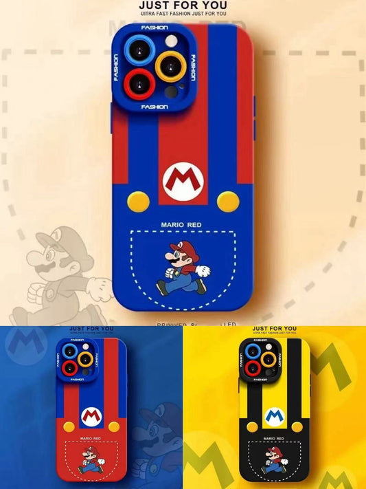 スマホケース  マリオをテーマにしたスマホケース！  耐衝撃・防振性能に優れ、高級感あふれるスマホケースで、iPhone に対応