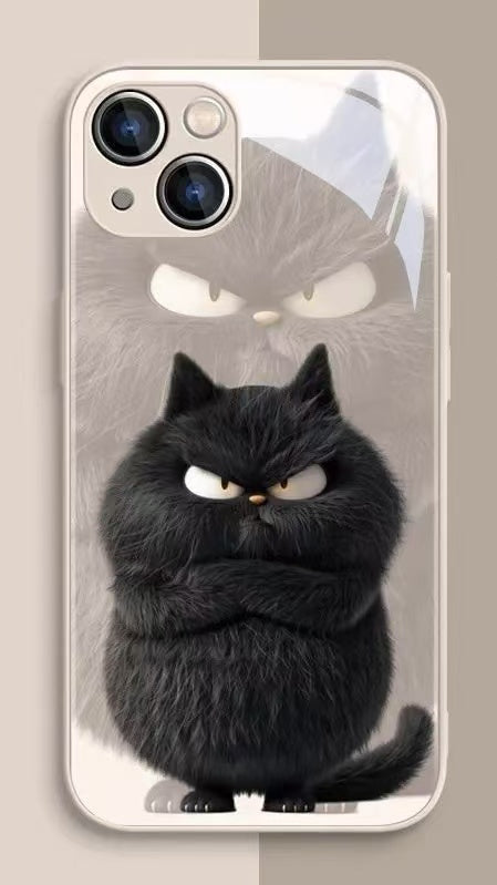 スマホケース  可愛い猫をテーマにしたスマホケース！  耐衝撃・防振性能に優れ、高級感あふれるスマホケースで、iPhone に対応