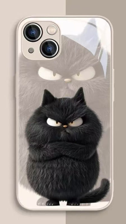 スマホケース  可愛い猫をテーマにしたスマホケース！  耐衝撃・防振性能に優れ、高級感あふれるスマホケースで、iPhone に対応