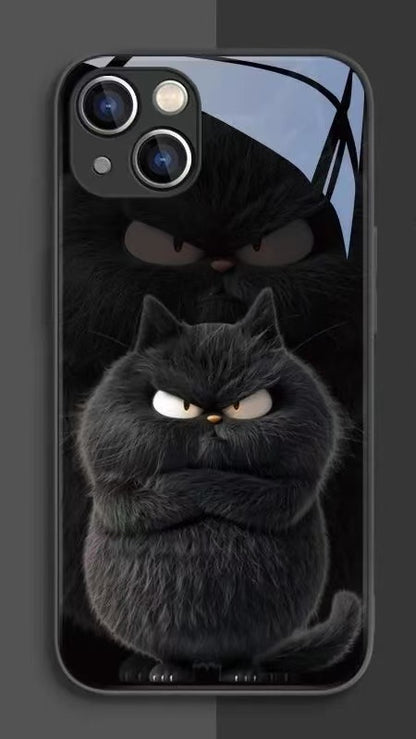 スマホケース  可愛い猫をテーマにしたスマホケース！  耐衝撃・防振性能に優れ、高級感あふれるスマホケースで、iPhone に対応