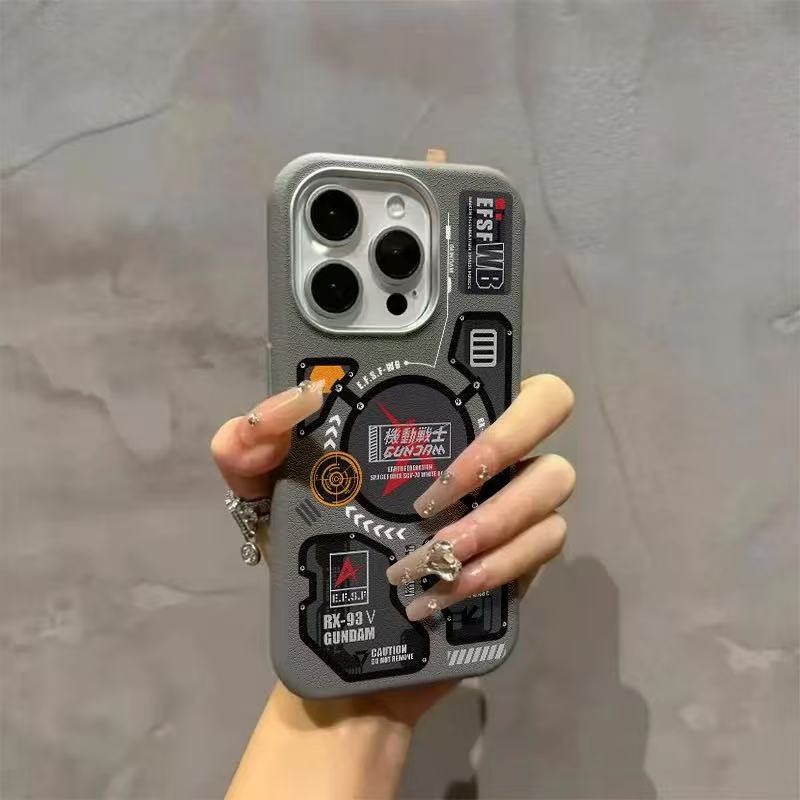 スマホケース 機動戦士をテーマにしたスマホケースです！  耐衝撃・防振性能に優れ、高級感あふれるスマホケースで、iPhone に対応