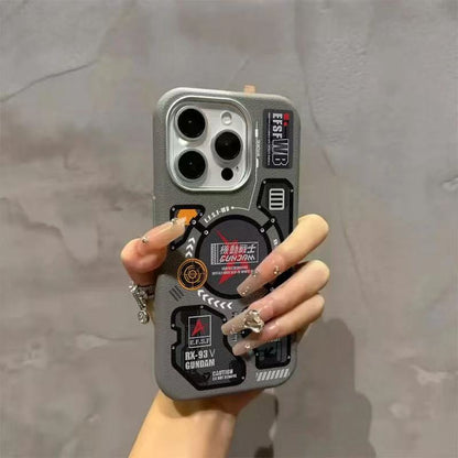 スマホケース 機動戦士をテーマにしたスマホケースです！  耐衝撃・防振性能に優れ、高級感あふれるスマホケースで、iPhone に対応