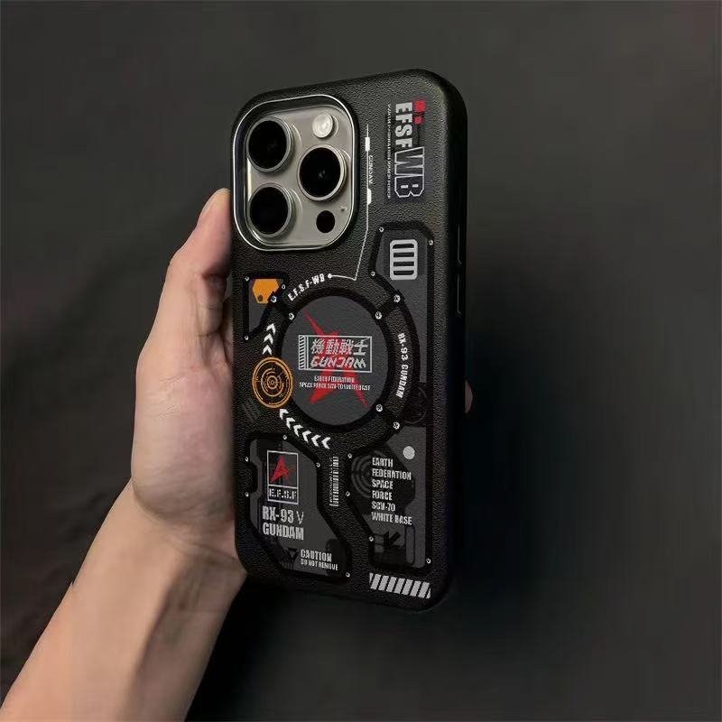 スマホケース 機動戦士をテーマにしたスマホケースです！  耐衝撃・防振性能に優れ、高級感あふれるスマホケースで、iPhone に対応