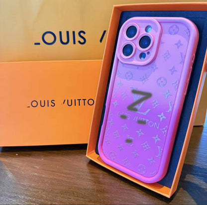 スマホケース  高級感 グラデーションシリーズ  ダブルＶ 耐衝撃・防振性能に優れ、高級感あふれるスマホケースで、iPhone に対応