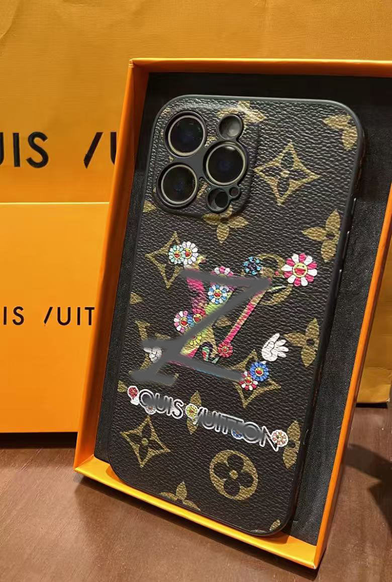 スマホケース  高級感 レザー製 ロゴが画面いっぱい  ダブルＶ 耐衝撃・防振性能に優れ、高級感あふれるスマホケースで、iPhone に対応