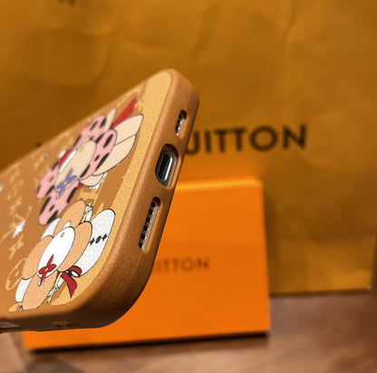 スマホケース  高級感 クリスマスシリーズ  ダブルＶ 耐衝撃・防振性能に優れ、高級感あふれるスマホケースで、iPhone に対応