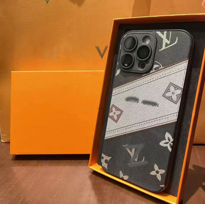 スマホケース  革製高級感  ダブルＶ 耐衝撃・防振性能に優れ、高級感あふれるスマホケースで、iPhone に対応