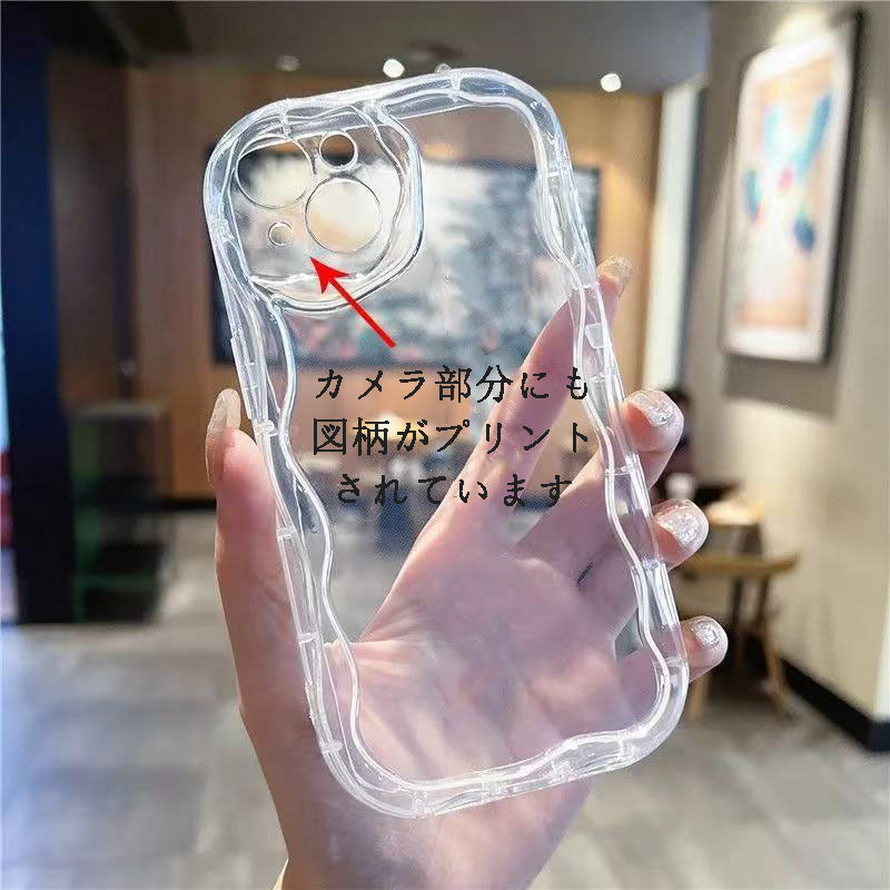スマホケース  カスタムシリーズ  クリーム調の柄  耐衝撃・防振性能に優れ、高級感あふれるスマホケースで、iPhone に対応