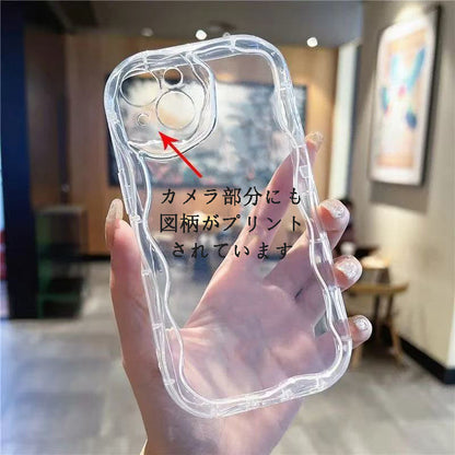 スマホケース  カスタムシリーズ  クリーム調の柄  耐衝撃・防振性能に優れ、高級感あふれるスマホケースで、iPhone に対応