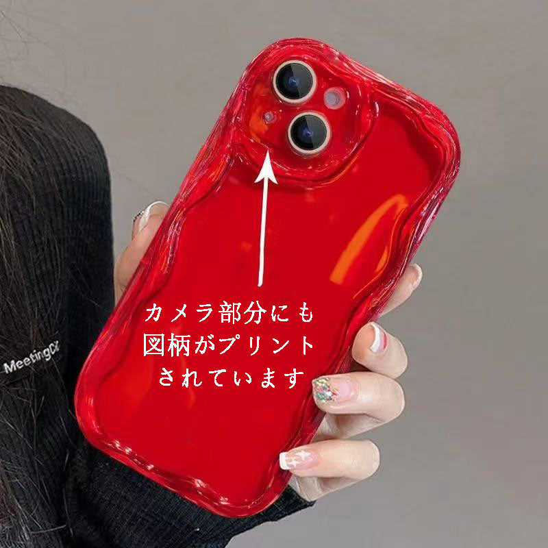 スマホケース  カスタムシリーズ  クリーム調の柄  耐衝撃・防振性能に優れ、高級感あふれるスマホケースで、iPhone に対応