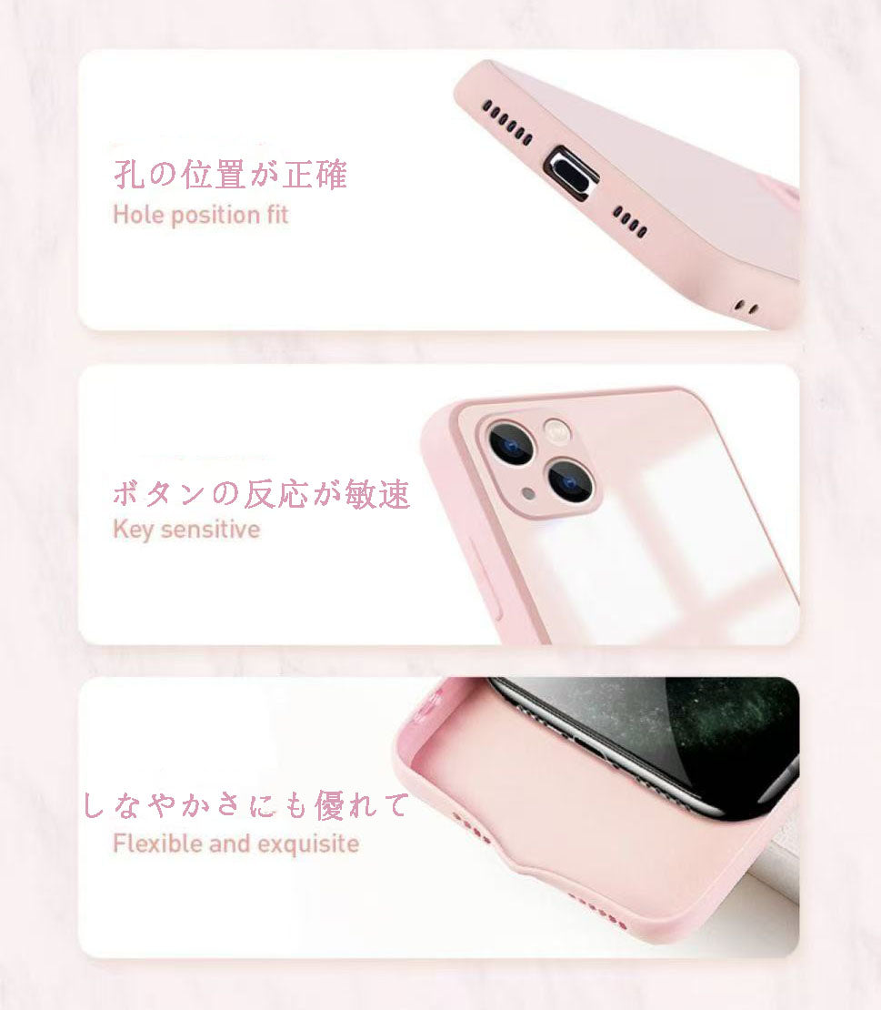 スマホケース  カスタムシリーズ 液体強化ガラス  耐衝撃・防振性能に優れ、高級感あふれるスマホケースで、iPhone に対応