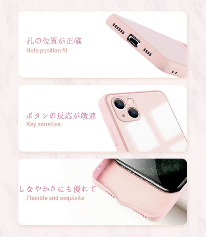 スマホケース  カスタムシリーズ 液体強化ガラス  耐衝撃・防振性能に優れ、高級感あふれるスマホケースで、iPhone に対応