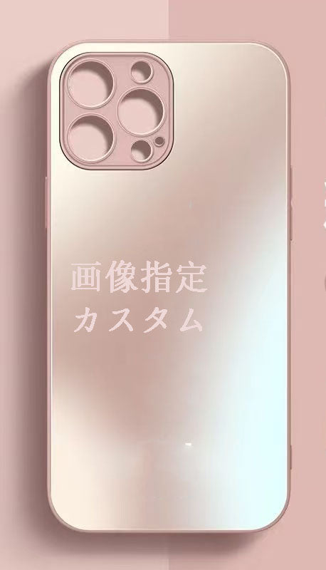 スマホケース  カスタムシリーズ 液体強化ガラス  耐衝撃・防振性能に優れ、高級感あふれるスマホケースで、iPhone に対応