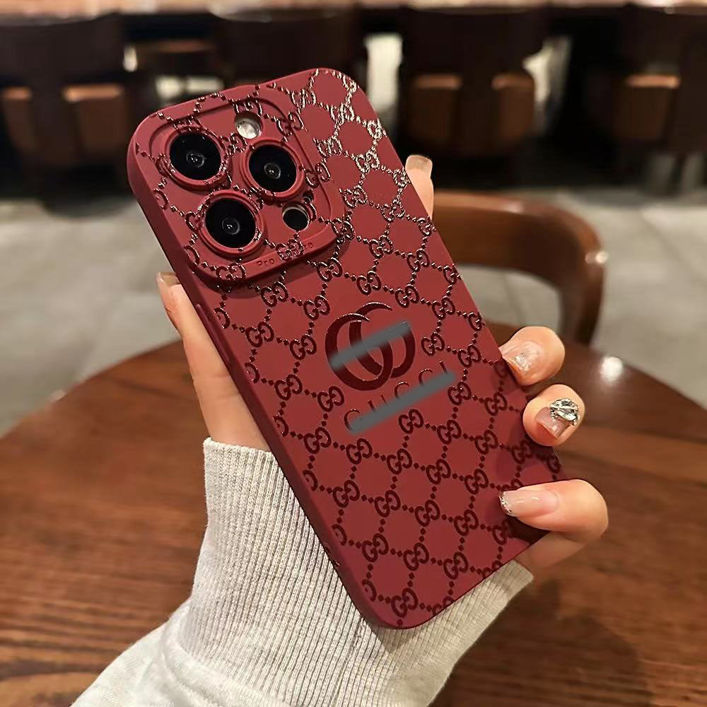 スマホケース  高級感 軟質シリコン  ダブルG 全14色 耐衝撃・防振性能に優れ、高級感あふれるスマホケースで、iPhone に対応