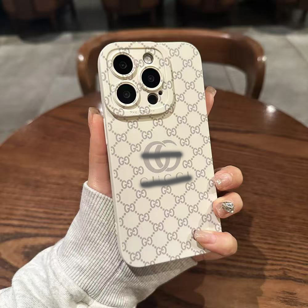 スマホケース  高級感 軟質シリコン  ダブルG 全14色 耐衝撃・防振性能に優れ、高級感あふれるスマホケースで、iPhone に対応