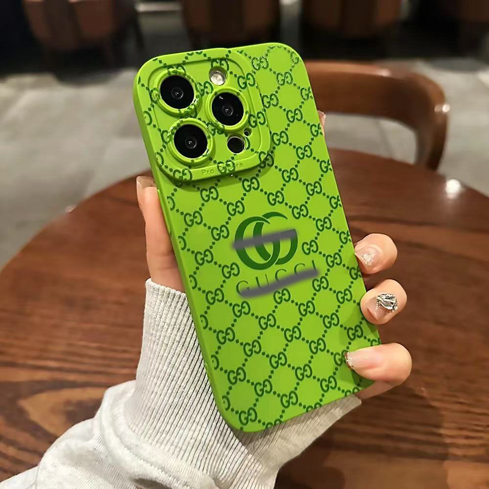 スマホケース  高級感 軟質シリコン  ダブルG 全14色 耐衝撃・防振性能に優れ、高級感あふれるスマホケースで、iPhone に対応