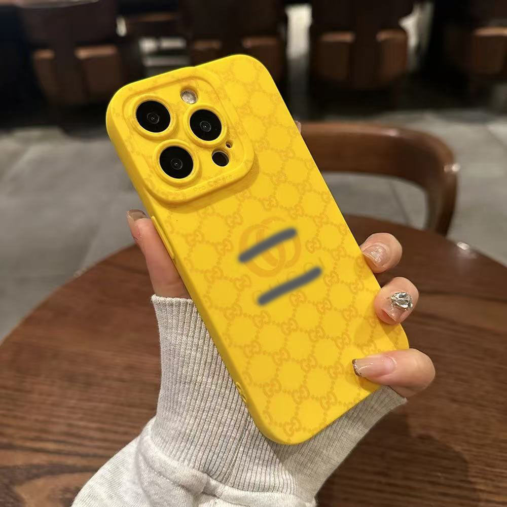スマホケース  高級感 軟質シリコン  ダブルG 全14色 耐衝撃・防振性能に優れ、高級感あふれるスマホケースで、iPhone に対応