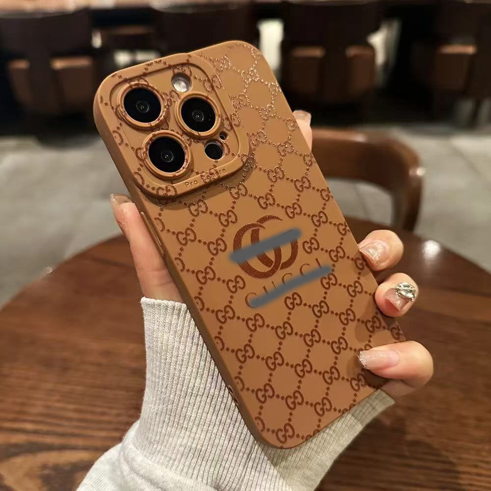 スマホケース  高級感 軟質シリコン  ダブルG 全14色 耐衝撃・防振性能に優れ、高級感あふれるスマホケースで、iPhone に対応
