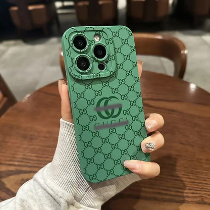 スマホケース  高級感 軟質シリコン  ダブルG 全14色 耐衝撃・防振性能に優れ、高級感あふれるスマホケースで、iPhone に対応