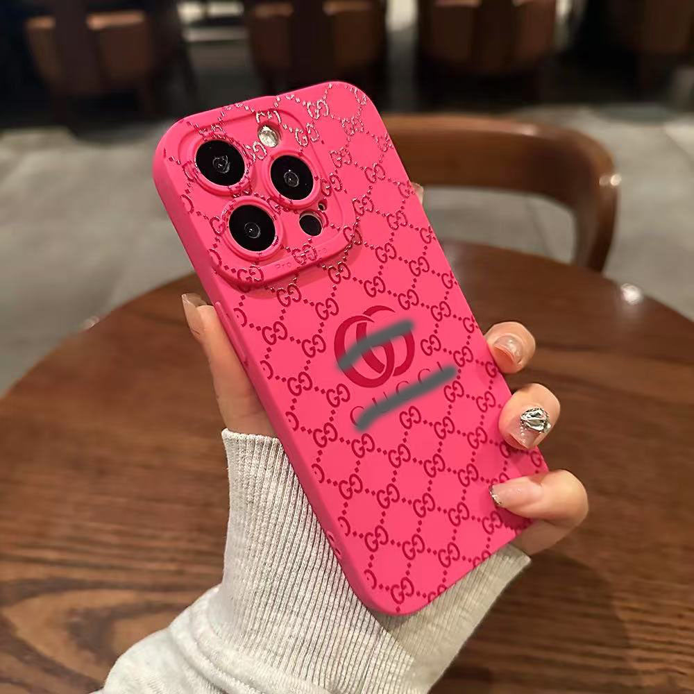 スマホケース  高級感 軟質シリコン  ダブルG 全14色 耐衝撃・防振性能に優れ、高級感あふれるスマホケースで、iPhone に対応