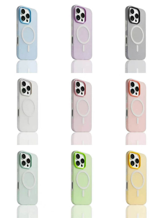 スマホケース  秋葉原のカラフルな雰囲気を反映した、ユニークな 2 層構造のケースです！全10色  耐衝撃・防振性能に優れ、高級感あふれるスマホケースで、iPhone に対応