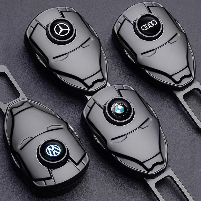 カー用品  車アクセサリー  アイアンマンテーマ  亜鉛鉛合金 シートベルト延長器、警告音を消去可能