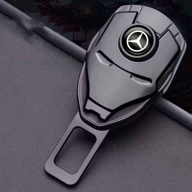 カー用品  車アクセサリー  アイアンマンテーマ  亜鉛鉛合金 シートベルト延長器、警告音を消去可能