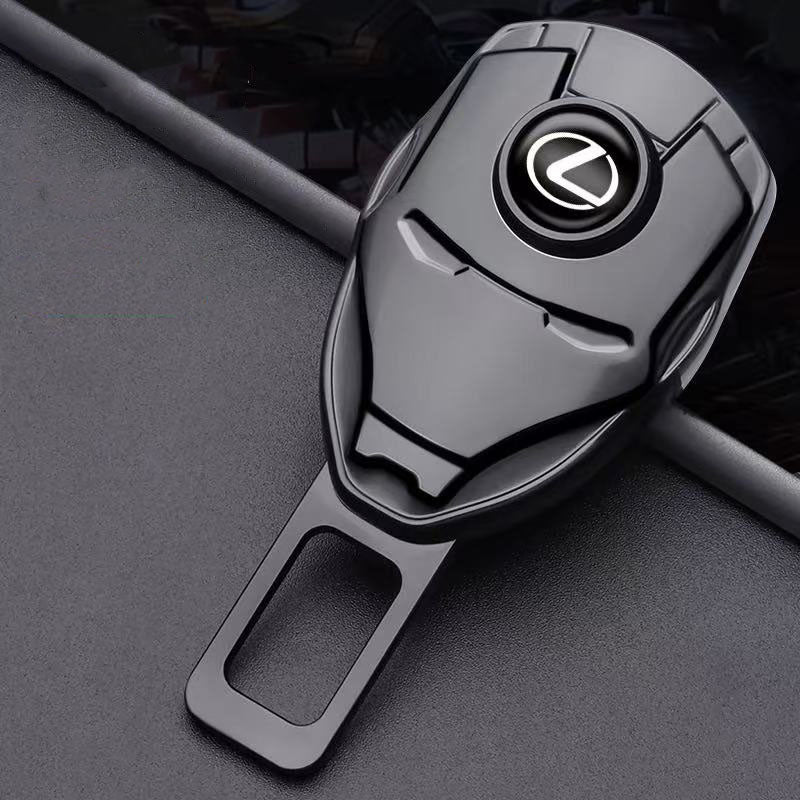 カー用品  車アクセサリー  アイアンマンテーマ  亜鉛鉛合金 シートベルト延長器、警告音を消去可能