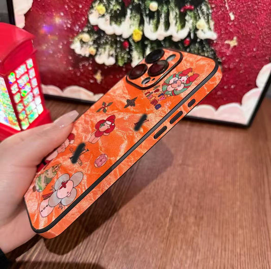 スマホケース  クリスマスシリーズ 高級感  ダブルＶ 耐衝撃・防振性能に優れ、高級感あふれるスマホケースで、iPhone に対応