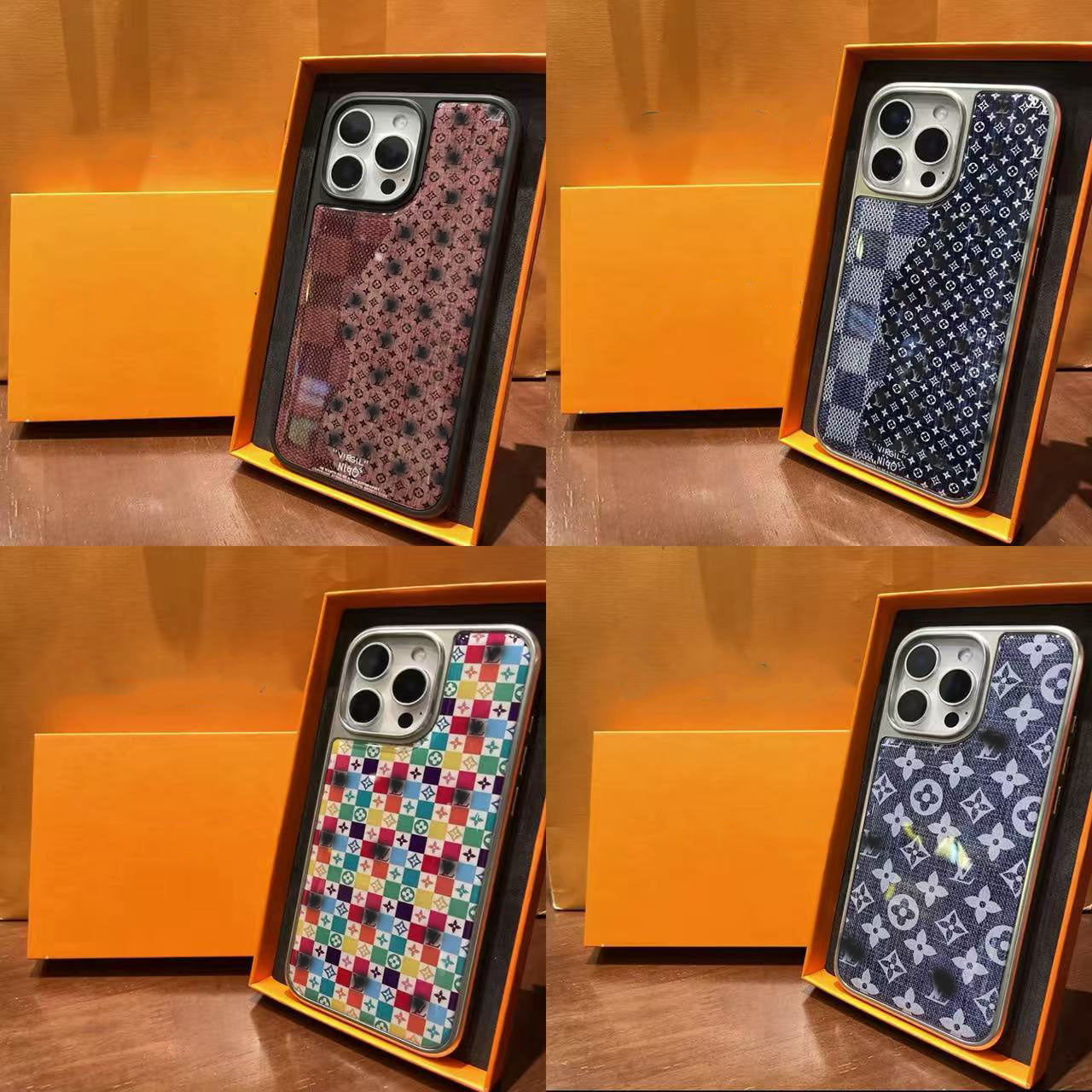 スマホケース  高級感アクリル  ダブルＶ 耐衝撃・防振性能に優れ、高級感あふれるスマホケースで、iPhone に対応