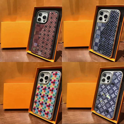 スマホケース  高級感アクリル  ダブルＶ 耐衝撃・防振性能に優れ、高級感あふれるスマホケースで、iPhone に対応
