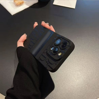 スマホケース  高級感シリコン素材  ダブルDI** 耐衝撃・防振性能に優れ、高級感あふれるスマホケースで、iPhone に対応
