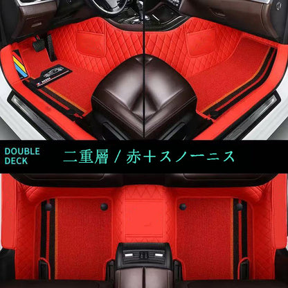 カー用品　車アクセサリー  専用車種向けカスタマイズ可能の全周囲包囲型カーマット 取り外し可能で洗浄可能 千種類以上の車種に対応 複数のカラーから選択可能